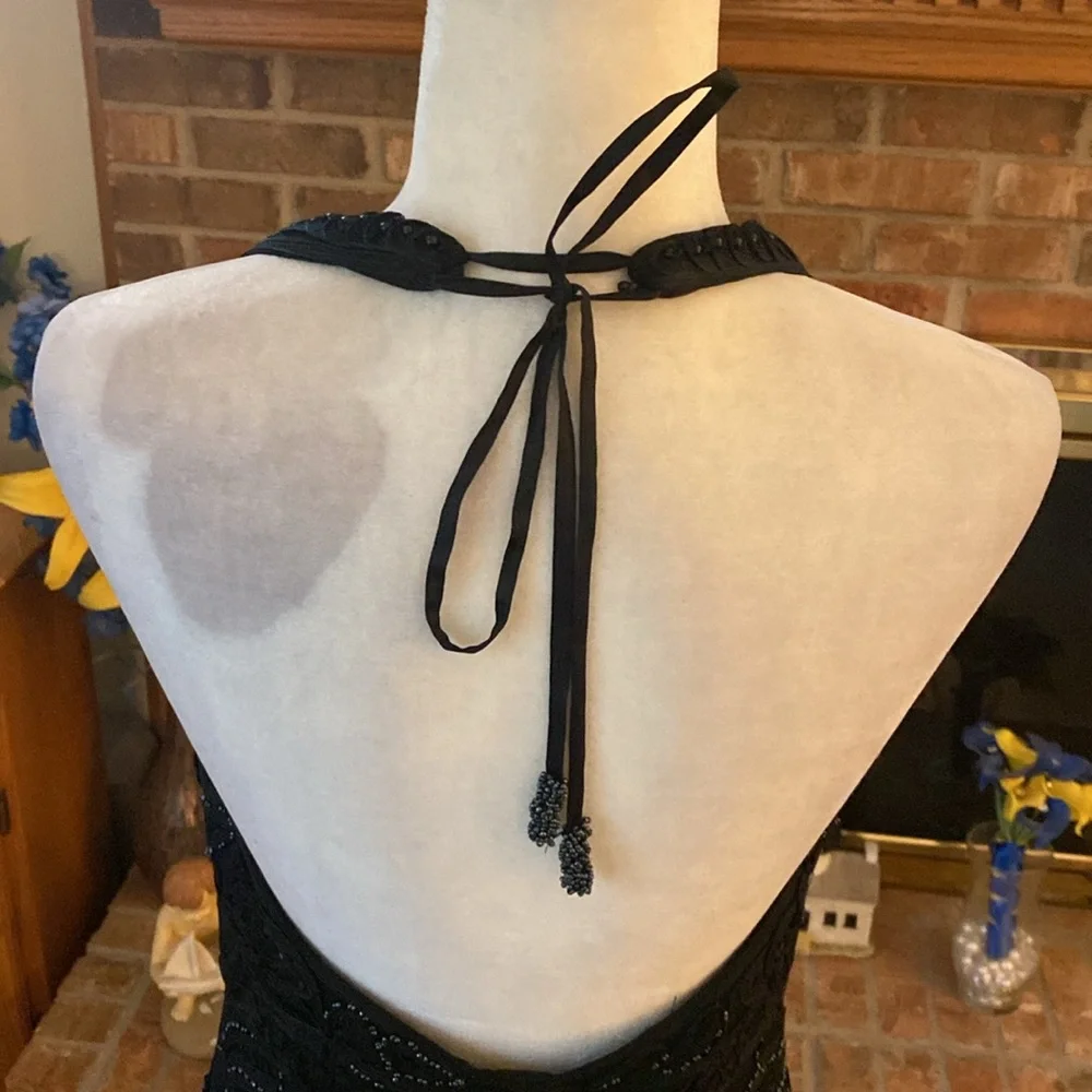 Sue Wong nocturnal black formal gown size 10 - Picture 13 of 17